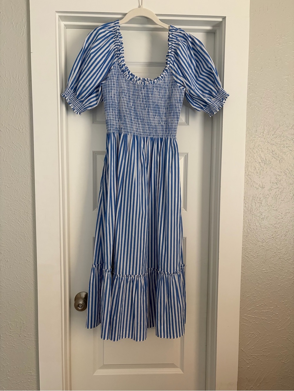 Hill House Louisa Nap Dress - Blue & White Striped